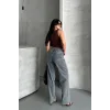 Palazzo bıyık kar yıkama buz mavi jeans pantolon d2008