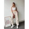 Paraşüt pantolon bej
