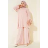 Pudra Tunik Pantolon Alt Üst Takım 6663