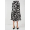 Siyah Beyaz Desenli Saten Etek 15806