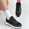 Slar Siyah Cilt Bağcıklı Spor Ayakkabı