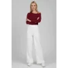 Tek Omuz İpli Bluz Bordo t4328