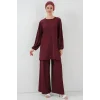 Tunik Pantolon Alt Üst Takım 6663 - Bordo