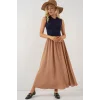 Uzun Ayrobin Etek 8050 - Camel