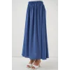 Uzun Ayrobin Etek 8050 - İndigo