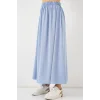 Uzun Ayrobin Etek 8050 - Mavi