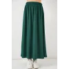 Uzun Ayrobin Etek 8050 - Zümrüt Yeşili