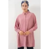 Uzun Gömlek Tunik 5945 - Pudra