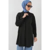 Uzun Gömlek Tunik 5945 - Siyah