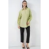 Uzun Oversize Gömlek 5965 - E.Yeşil