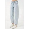 Yüksek Bel Kot Pantolon 30081 - Buz Mavi