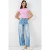 Yüksek Bel Kot Pantolon 30082 - Açık Mavi