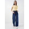 Yüksek Bel Kot Pantolon 30082 - Lacivert