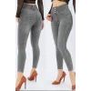 Yüksek Bel Likralı Jean Pantolon 90 Cm