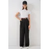 Yüksek Bel Palazzo Pantolon 30051 - Siyah