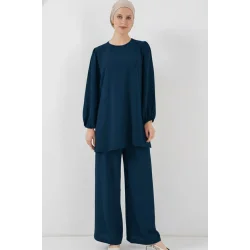 Ayrobin Tunik Pantolon Alt Üst Takım 6712 - Petrol