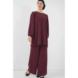 Ayrobin Tunik Pantolon Alt Üst Takım 6712 - Y.Bordo