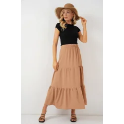 Ayrobin Uzun Etek 8048 - Bisküvi