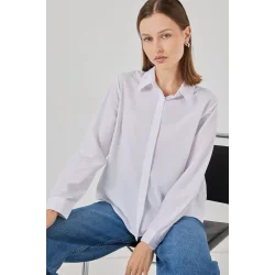 Basic Gömlek 20348 - Beyaz