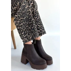 Belay Acı Kahve Nubuk Topuklu Bot