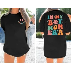 Bisiklet Yaka Kısa Kol Baskılı T-shirt - Siyah