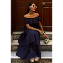 Büzgülü Crop Kat Detaylı Fırfır Etekli Takım 10196