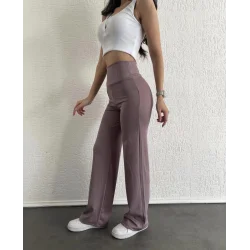 fitilli palazzo pantolon sütlükahve