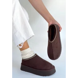 Foyk Kahverengi Süet Bot