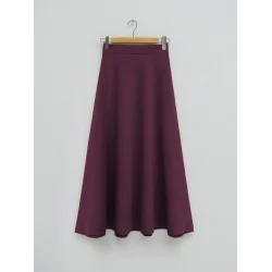 İthal Likralı Krep Kumaş Kiloş Çan Etek   -Bordo