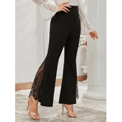 Kadın Ispanyol Paçadantel Detay Dalgıç Tayt