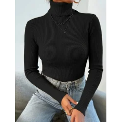 Kadın Uzun Kollu Balıkçı Yaka Kaşkorse Bluz