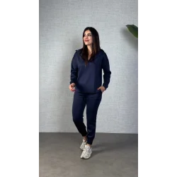 Kadın Uzun Kollu Kapüşonlu Ikili Takım