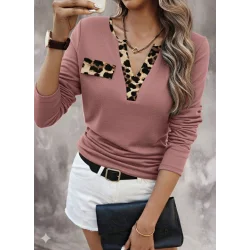 Kadın Uzun Kollu V Yakalı Kaşkorse Bluz
