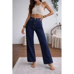 Kadın Yüksek Bel Palazzo Pantolon