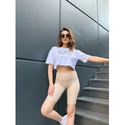 Kadın Yüksek Ben Toparlayıcı Sort Tayt