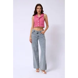 Kazayağı Crop Yelek