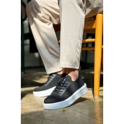 KB-116 Kuback Siyah Triko Bağcıklı  Günlük Erkek Ayakkabı