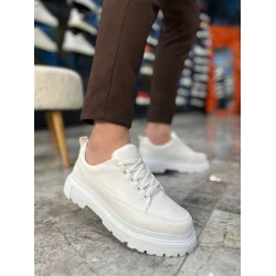 KB-702 Kuback Beyaz Cilt Günlük Erkek Ayakkabı