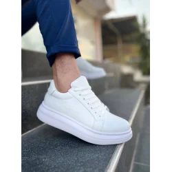 KB-DX46 Kuback Beyaz Deri Günlük Erkek Ayakkabı