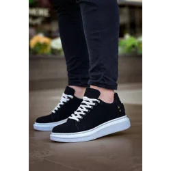 KB047  Kuback Siyah Süet Günlük Erkek  Ayakkabı