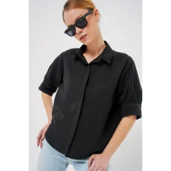 Kısa Kol Gömlek 20312 - Siyah