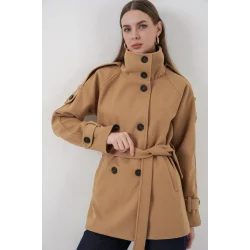 Kuşaklı Kaşe Kaban 9162 - Hardal