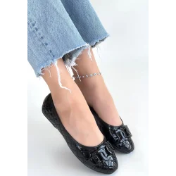 Lawy Siyah Rugan Babet Ayakkabı