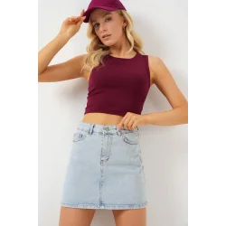 Mini Kot Etek 8049 - Mavi