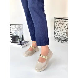 Okira Bej Rugan Oxford Ayakkabı