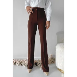 Önü cumalı ithal krep pantolon