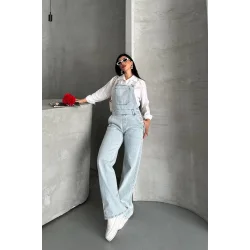 Pantolon kar yıkama salopet mavi d2514