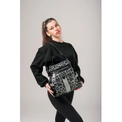 Poge Gri Cilt Kol Ve Sırt Çantası