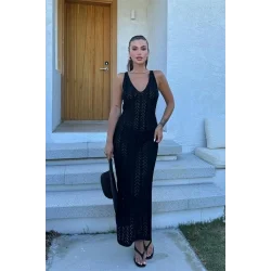 Rosalia Sırt Dekolteli Elbise 2761