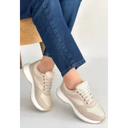 Slar Vizon Cilt Bağcıklı Spor Ayakkabı